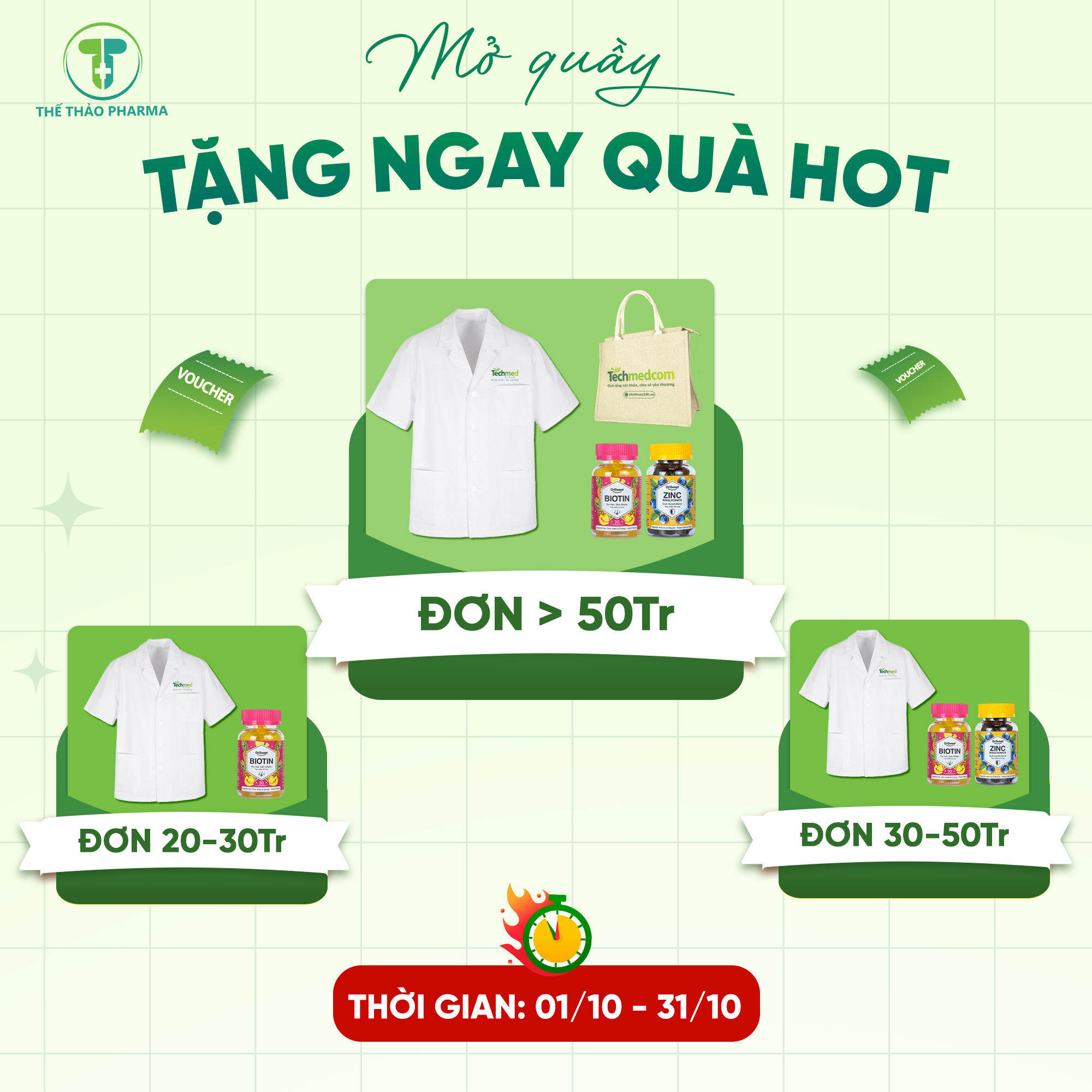 MỞ QUẦY HÔM NAY – NHẬN QUÀ ĐẦY TAY CÙNG THẾ THẢO PHARMA